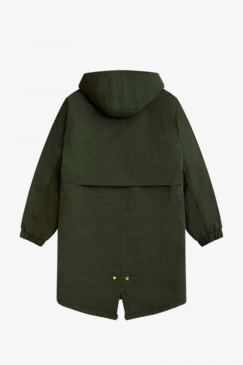 Green Fred Perry Utility Pocket Parka Men's Jackets | PH 1271LISH